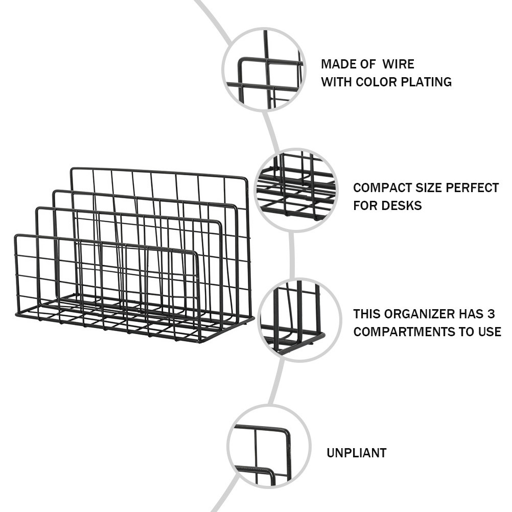 ที่จัดระเบียบเอกสารบนโต๊ะทำงาน - Magazine Holder Rack บทวิจารณ์และราคา