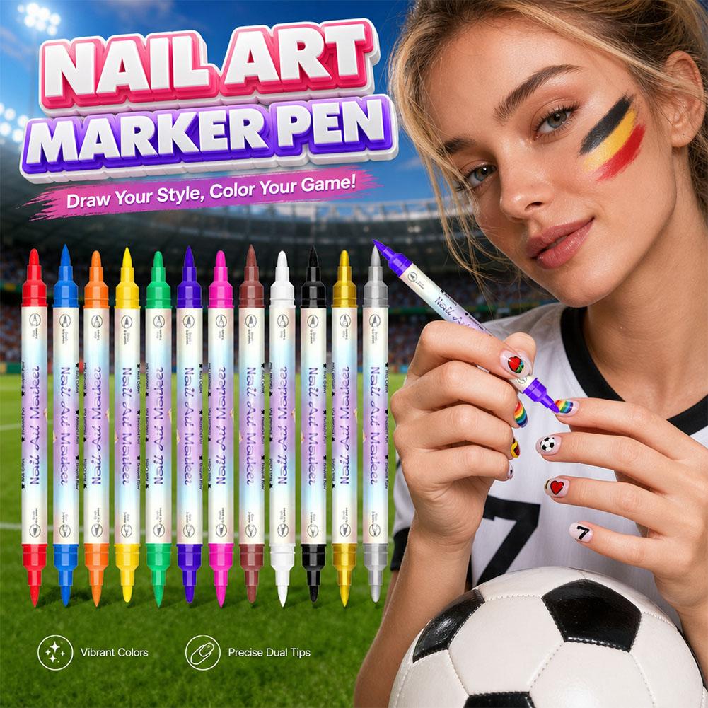 ปากกาเพ้นท์เล็บสองหัว 12/24 สี - Correction Pen Fine บทวิจารณ์และราคา