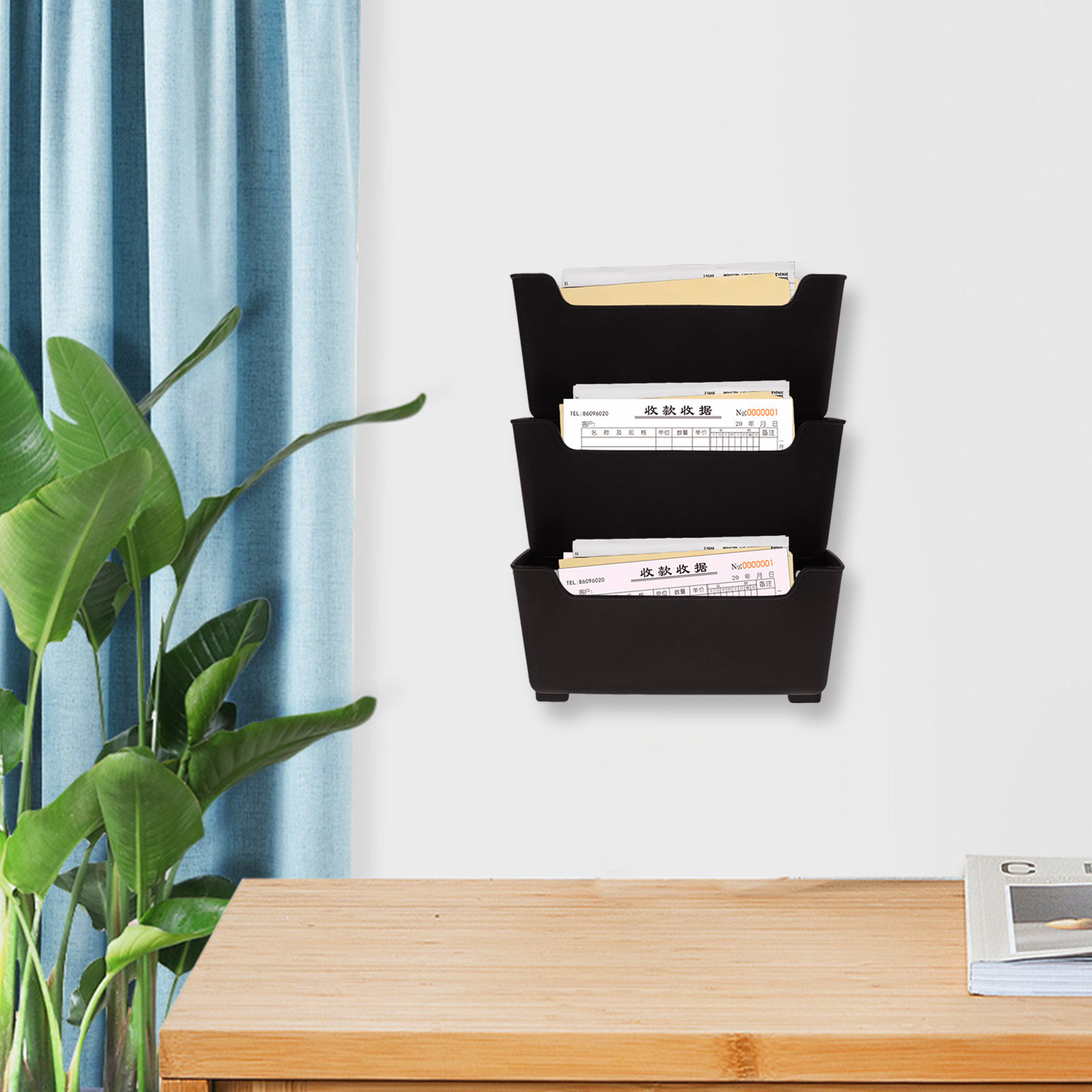 ชุดชั้นวางจัดระเบียบเอกสารติดผ - Magazine Holder Rack บทวิจารณ์และราคา